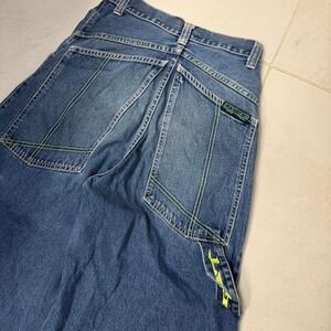Vintage Wide Leg Jeans GAT 2000s Raver Skater UFO Pants -Size 30 x 27